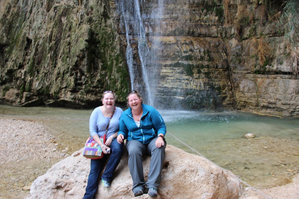 Katie and I after our hike to the larger of the two waterfalls.